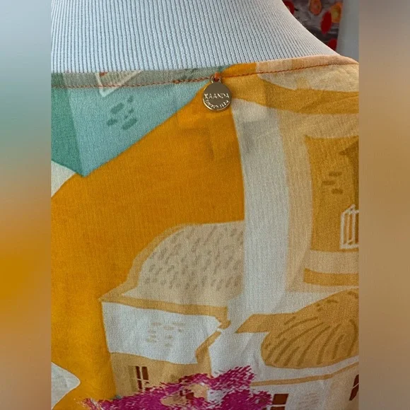 KAANDA GREEK VILLAGE GYPSY WIDE TOP PANT RESORT COLLECTION M/L - Picture 6 of 15